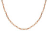 ROSE GOLD PLATED CZ BY THE YARD NECKLACE 30" + 2" WITH CZ PER 1/4 INCH