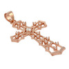 ROSE GOLD PLATED CZ CROSS PENDANT