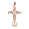 ROSE GOLD PLATED CZ CROSS PENDANT