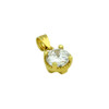 GOLD PLATED ROUND CZ PENDANT