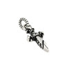 TWISTED BLADE SMALL 10MM SILVER DAGGER PENDANT