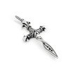 TWISTED BLADE 19MM SILVER DAGGER PENDANT