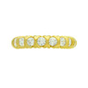 GOLD PLATED XO ETERNITY STYLE CZ BAND RING