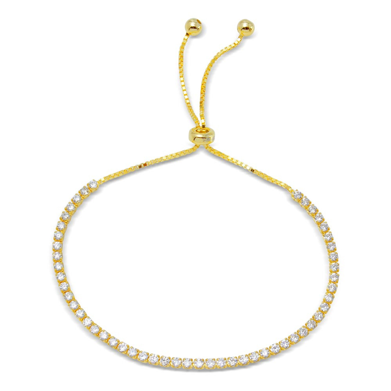 4mm Gold Bead Macrame Adjustable Bracelet – Rachel Reid