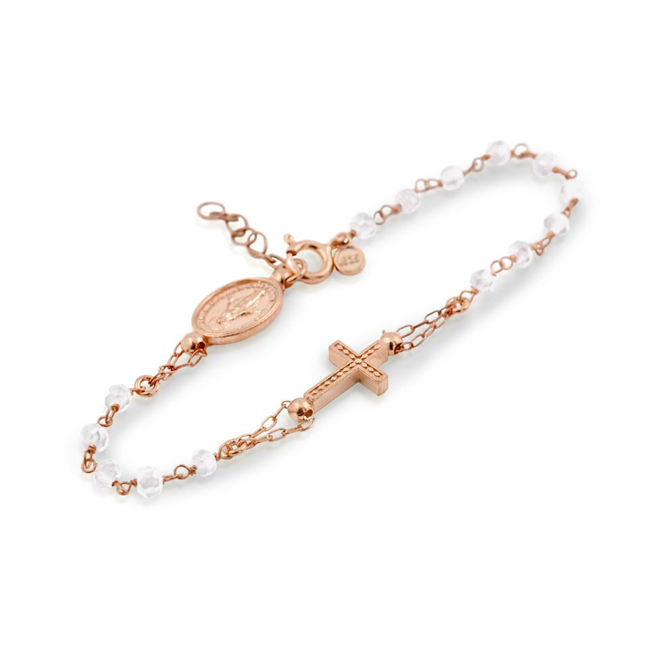 gold rosary bracelet