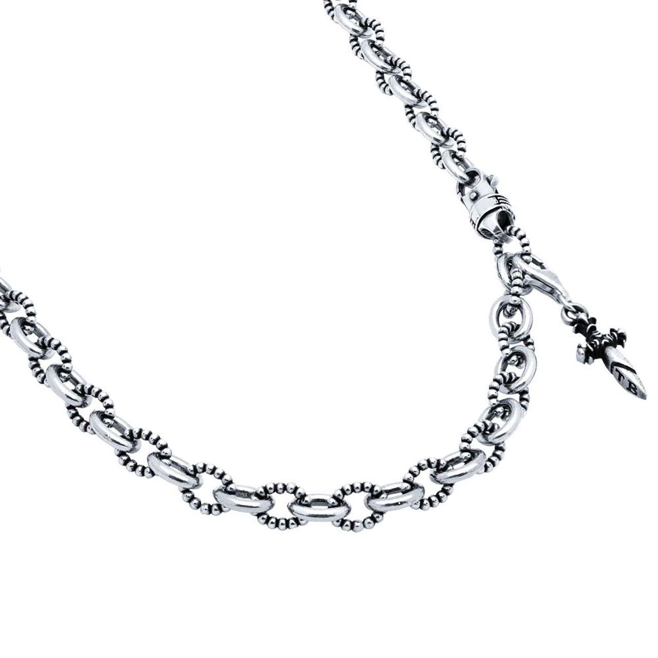 Medium Beaded Stack Necklace | Silver Plated/Black Onyx | Missoma