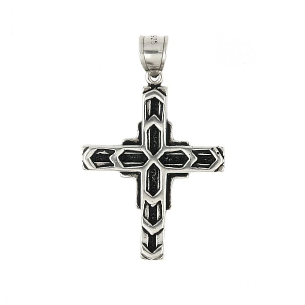 Sparkling Onyx Cross Necklace – Iridescent NYC