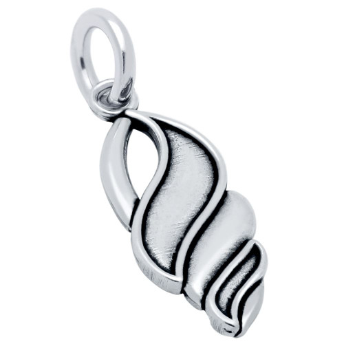 SILVER CONCH SHELL CHARM