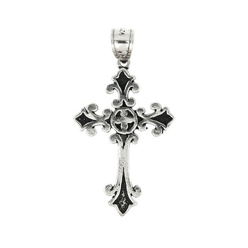 FLEUR DE LIS ARMED CROSS PENDANT