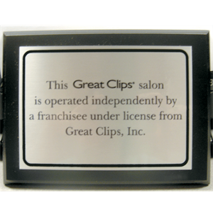 Great Clips Inc. Franchisee Plaque