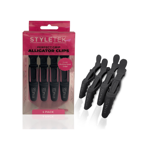 Black Grip Alligator Clips (4 Pack)