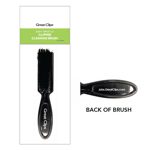 Great Clips Black Soft Bristle Clipper Cleaning Brush