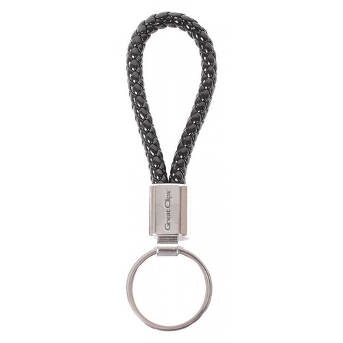 GC Black Braided Key Chain