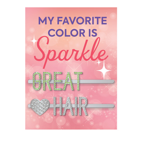 Rhinestone 2 Word Bobby Pin