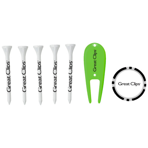 Golf Pack - Tee's,Ball Marker & Divot Tool