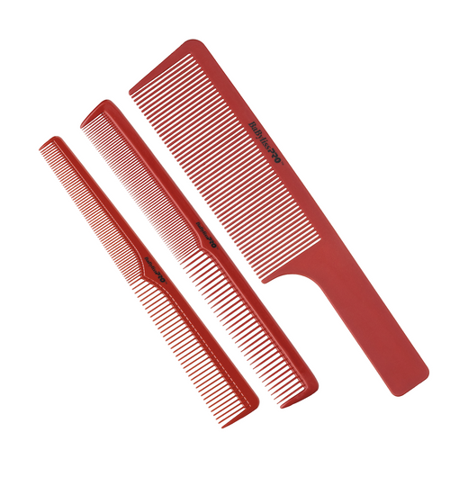 BaByliss Pro Red Comb Set - 3 piece