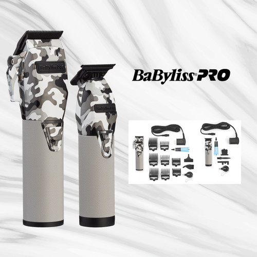 BaByliss LtdFX Gray Camo Combo Metal FX Clipper & Trimmer