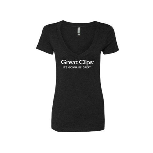Womens Basic V-neck T-Shirt