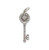 Pave Key Silver Charm w/stones