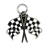 Checkerd Flag Blk/Wht Charm