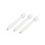 Curved Plastic Spatulas 25pk