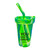 16oz Green Silicone Pint cup w/Lid & Straw