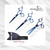 Shark Fin Blue Titanium Swivel Shear Trio Set