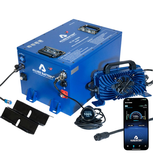 ALLIED EZGO RXV 48V Lithium Battery Conversion Kit - 105AH