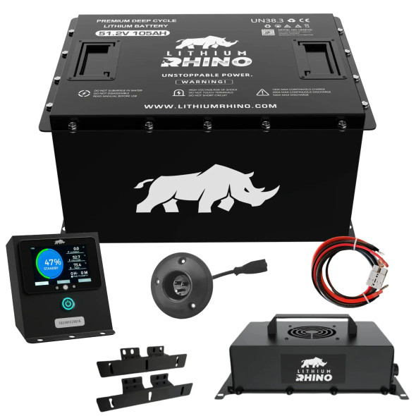 LITHIUM RHINO EZGO RXV 48V Lithium Battery Conversion Kit - 105AH