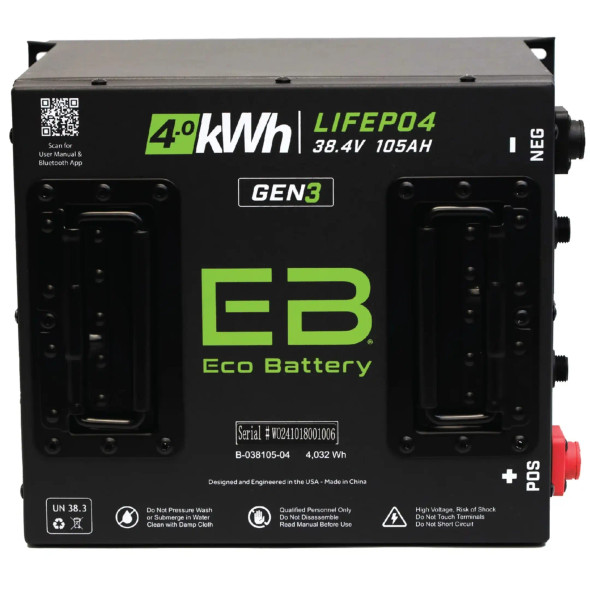 ECO Battery EZGO TXT Lithium Conversion Kit (36V, 105AH)