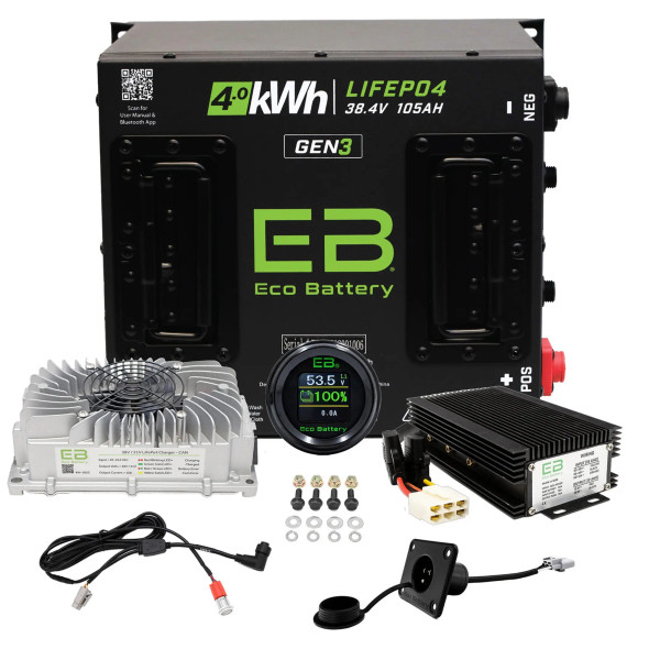 ECO Battery EZGO TXT Lithium Conversion Kit (36V, 105AH)