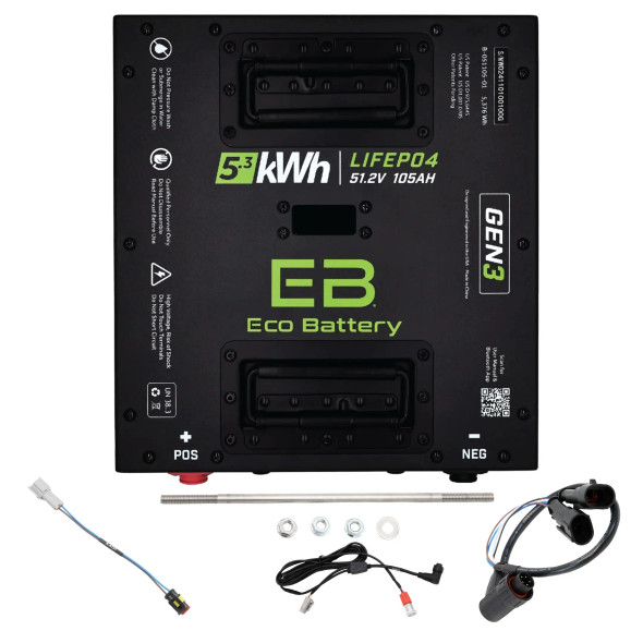 ECO Battery Denago Rover Lithium Battery Conversion Kit (48V, 105Ah)