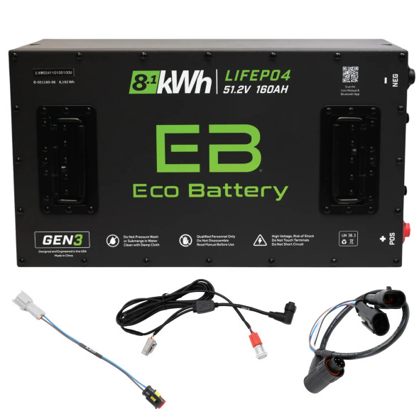 ECO Battery Denago Rover Lithium Battery Conversion Kit (48V, 160AH)