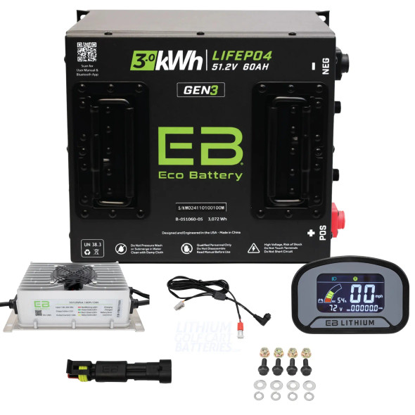 ECO Battery ICON i20 / i40 Lithium Conversion Kit (48V, 60Ah)
