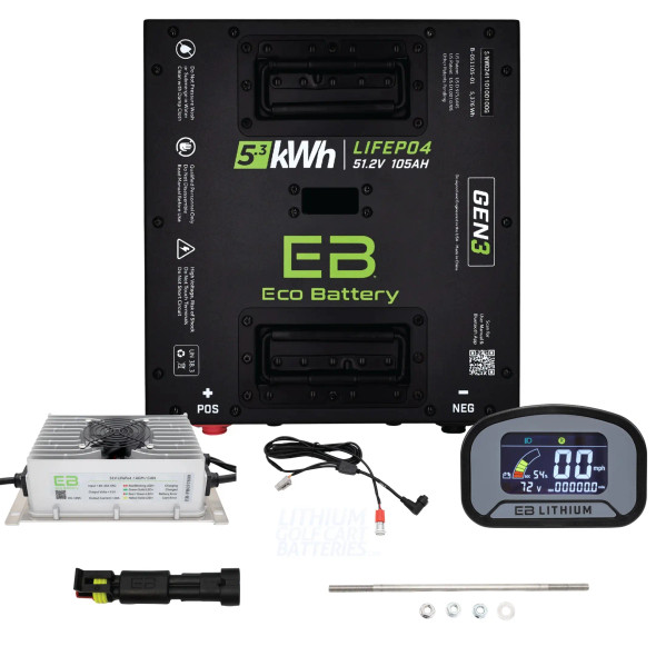 ECO Battery ICON i20 / i40 Lithium Conversion Kit (48V, 105Ah)