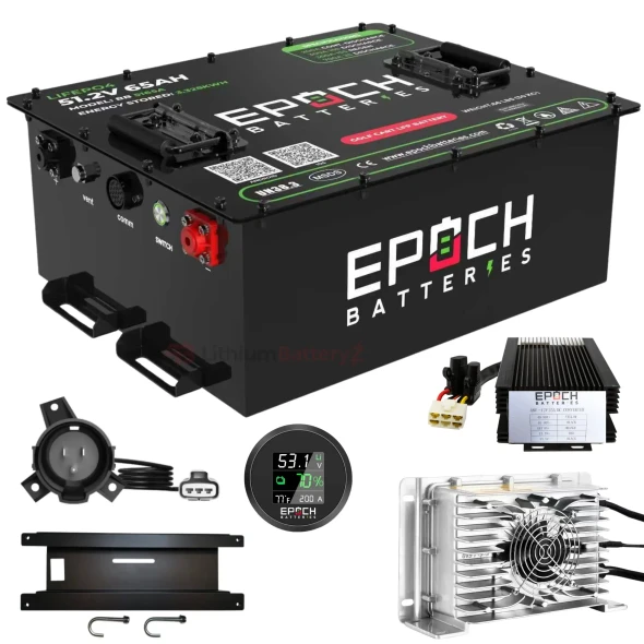 EPOCH Club Car Precedent Lithium Battery Conversion Kit (48V, 65AH)