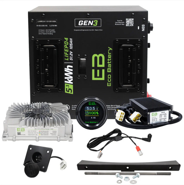 ECO BATTERY EZGO RXV 48V Lithium Battery Conversion Kit - 105AH