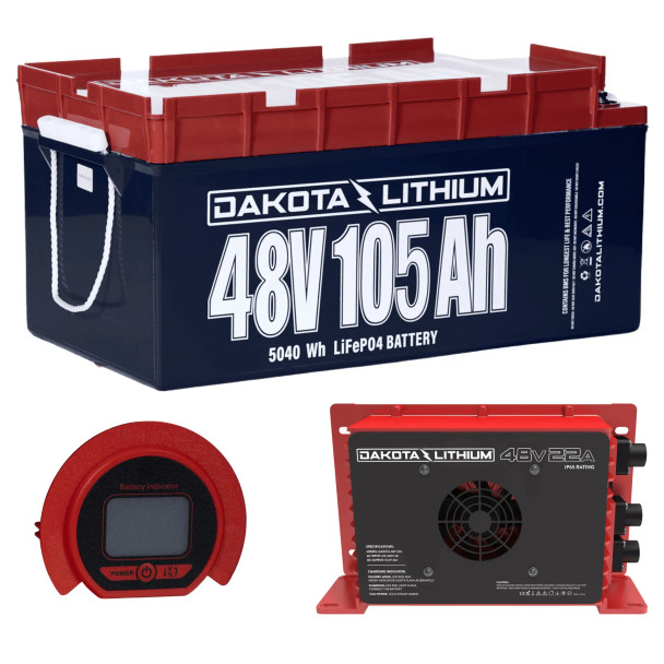 DAKOTA LITHIUM EZGO RXV 48V Lithium Battery Conversion Kit - 105AH