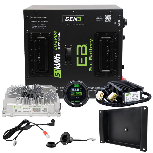 ECO BATTERY Club Car DS Lithium Conversion Kit (48V, 105AH)