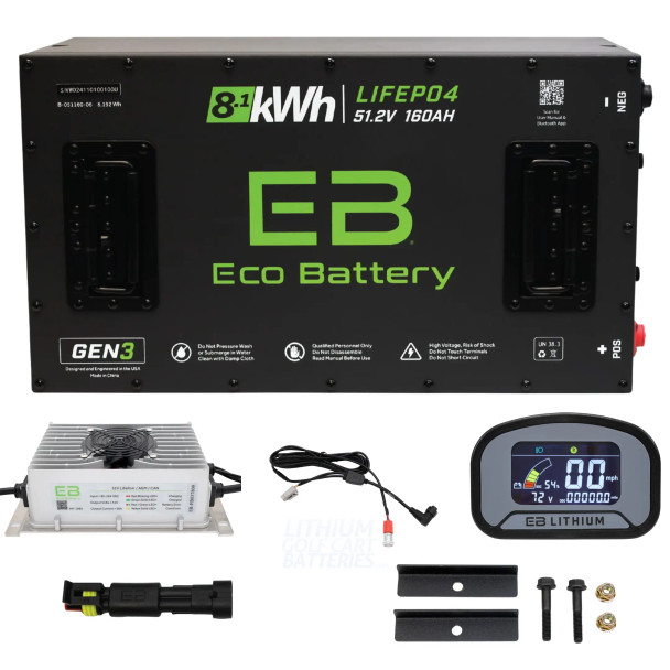 ECO Battery ICON i60 / i80 Lithium Conversion Kit (48V, 160Ah)
