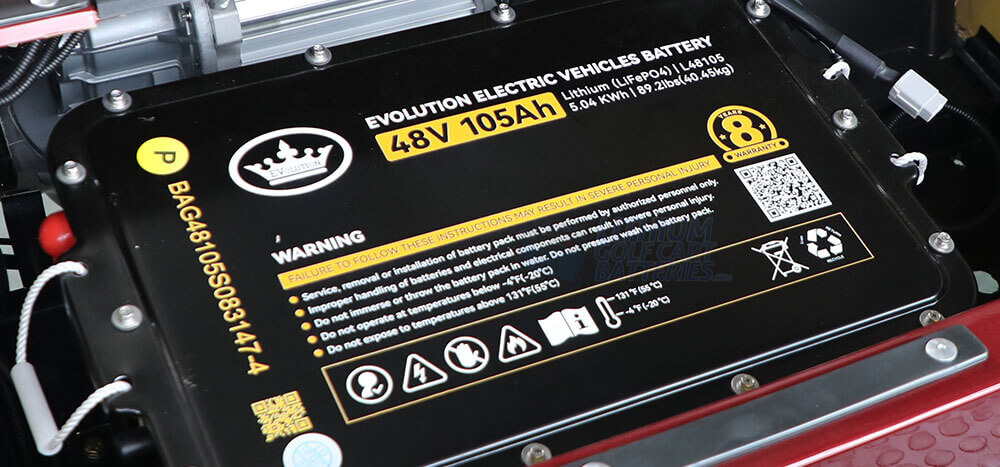 Factory Evolution Lithium Golf Cart Battery