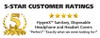 HamiltonBuhl® HygenX Sanitary, Disposable Ear Cushion Covers for 4.5" Deluxe-Sized Headphones and Headsets, Master Carton of 600 Pairs, WHITE