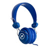 HamiltonBuhl Sack-O-Phones, 5 Blue Favoritz Headsets with In-Line Microphone and TRRS Plug