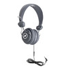 HamiltonBuhl Sack-O-Phones, 5 Gray Favoritz Headsets with In-Line Microphone and TRRS Plug