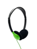HamiltonBuhl Personal On-Ear Stereo Headphone  GREEN - 200 Pack