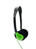 HamiltonBuhl Personal On-Ear Stereo Headphone  GREEN - 200 Pack