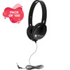 HamiltonBuhl Primo™ Stereo Headphones  Black - 100 Pack