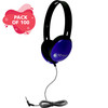 HamiltonBuhl Primo Stereo Headphones Blue - 100 Pack HamiltonBuhl Primo Stereo Headphones Blue - 100 Pack