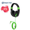 Smart-Trek Deluxe Stereo Headphone with Green Accents, In-Line Volume Control and 3.5mm TRS Plug - 50 Pack