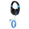Smart-Trek Deluxe Stereo Headphone with Blue Accents, In-Line Volume Control and 3.5mm TRS Plug - 50 Pack